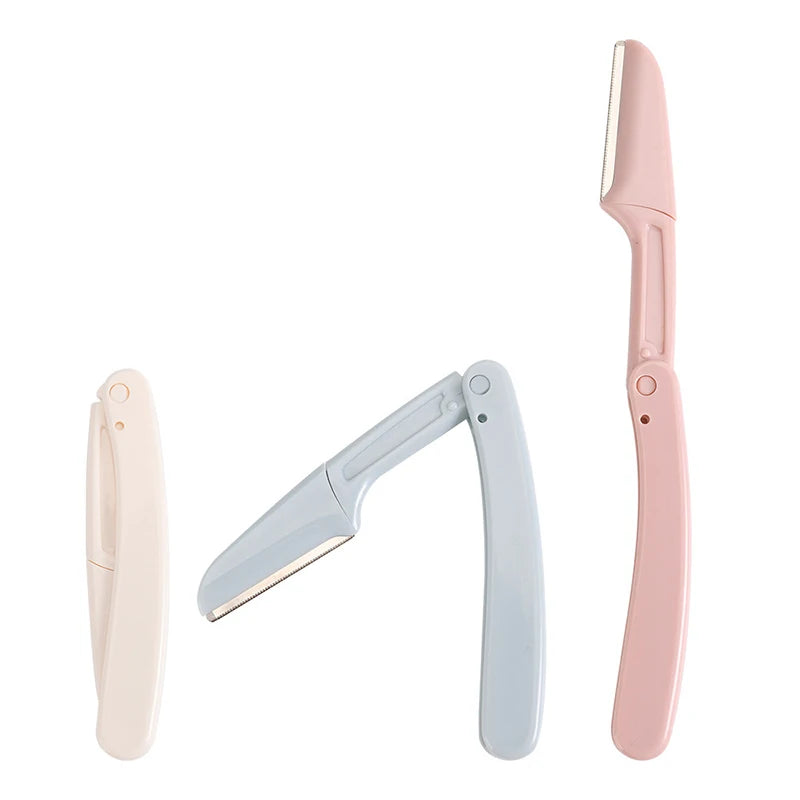 Fashion Eyebrow Trimmer Face Blade Shaver Portable Eye Brow Dermaplaning Hair Removal Safety Eyebrow Cutting Woman Makeup Tools