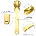 Hot Selling Makeup Spoon Face Cream Mixing Scoop 10CM 6CM 7CM Gold Mini Metal Cosmetic Spatula