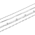 Wholesale 925 Silver Charm Bracelet Twist Round Bead Love Heart Rhodium Plated Gold Plated Women's Party Gift