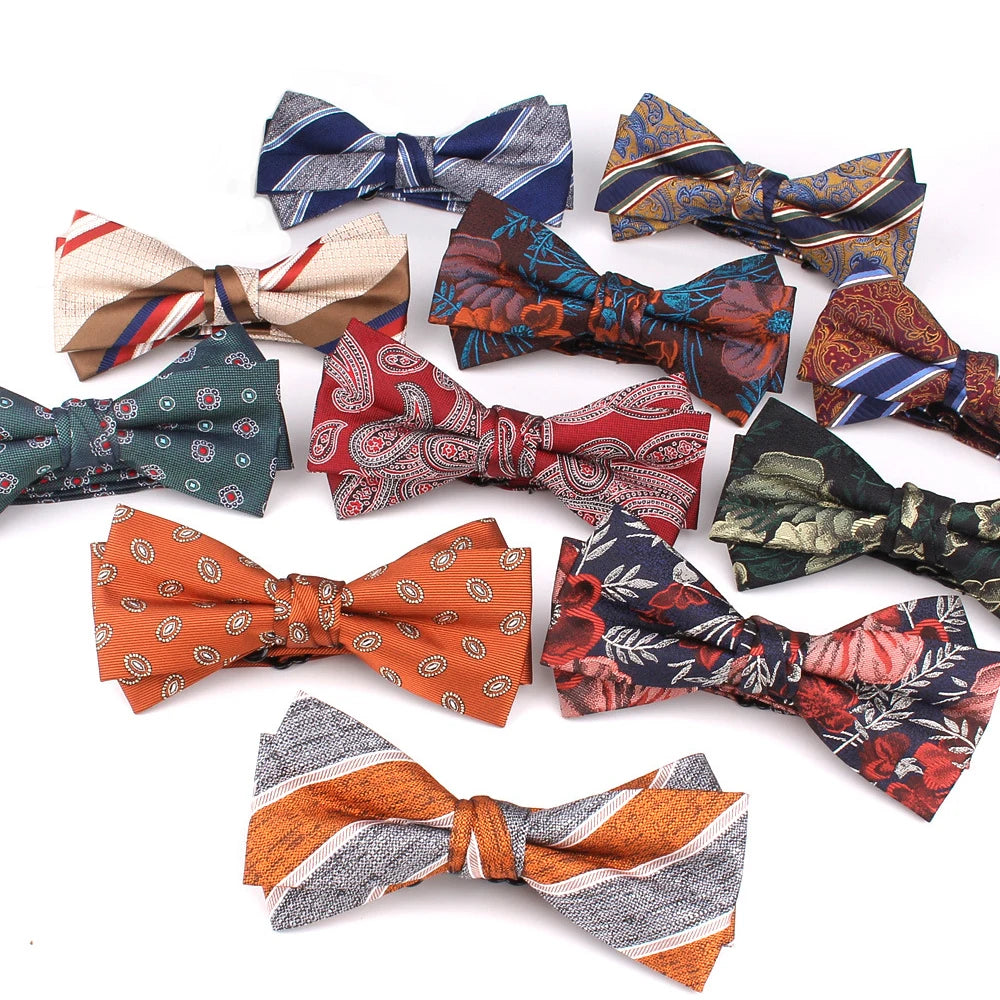 Bowtie Collar Tie Blouse Navy Blue Bowties Floral Wedding Butterfly Men Luxury Bow Ties Manufacturers