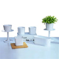 Polygonal Square Round Plastic Flower Pot With Tray Thickened Garden Pot Nursery Succulents Pots