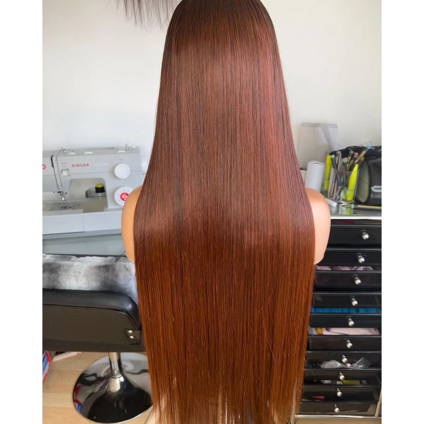 Ladies Wigs Brown New Design Full Ponytail Wig for Small Head Straight Lace Front Hair Human Wigs Wholesale China