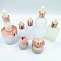 For 1oz Rose Gold Beautiful Massage Beard Fragrance Oil Perfume Cuticle Hair Glass Essential Oil Mist Spray Roller Dropper