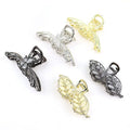 Pearls Electroplated Golden Alloy Hollow Haarklammer Metal Butterfly Leaves Large Shark Claw Clip Ladies 11.5cm Hair Claw Clips