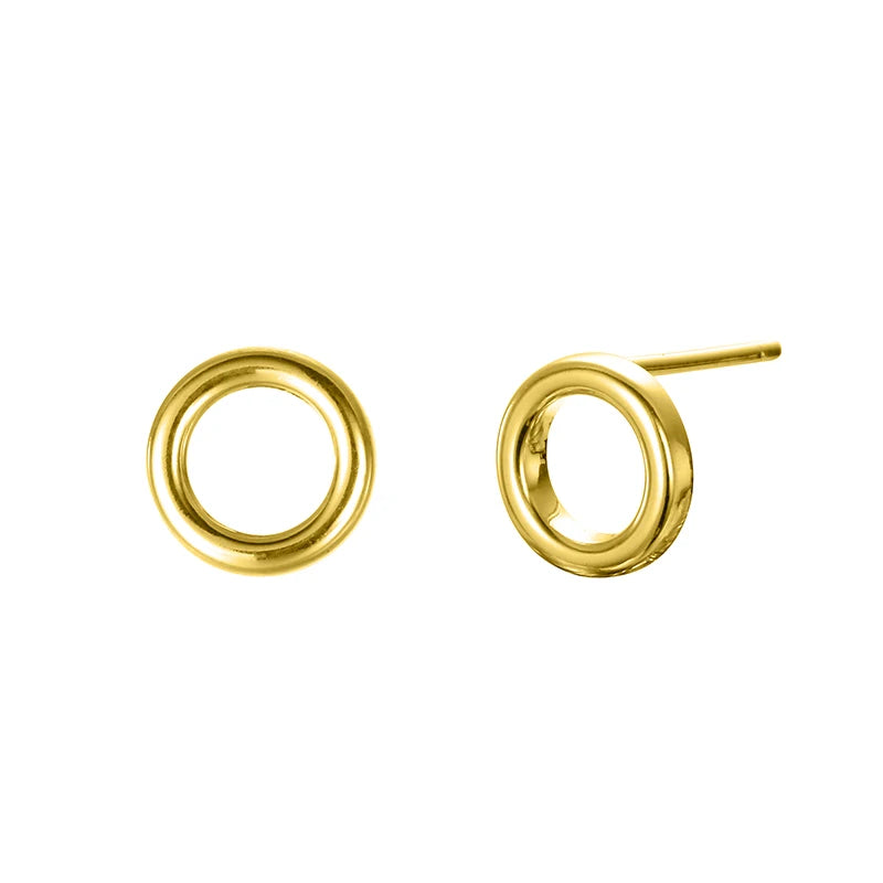 EManco Hot Selling Geometric Round Circle Stud Earrings