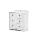 Modern Three Layer Wooden Storage Cabinet Children's Bedroom Chest Drawers for Apartment Use