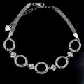 Sterling Silver 7*8mm Semi Mount Bracelet Empty Support Blank Claw Setting S925 Mountain Base Holder Without Stone Inlay for DIY