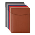 Office Business Wholesale A4 A5 PU Leather Custom logo Pocket Button Storage Padfolio Folder Portfolio case File Document Bag