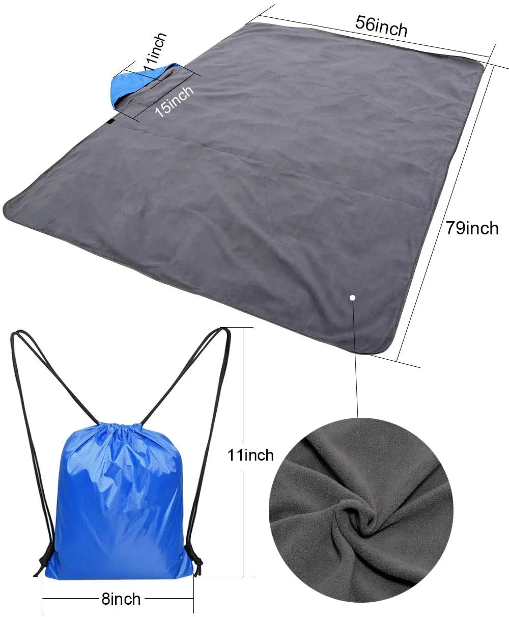 WQ WaterProof Stadium Camping Mat Electric Battery Heated Outdoor Blanket With Warm Fleece for Picnic