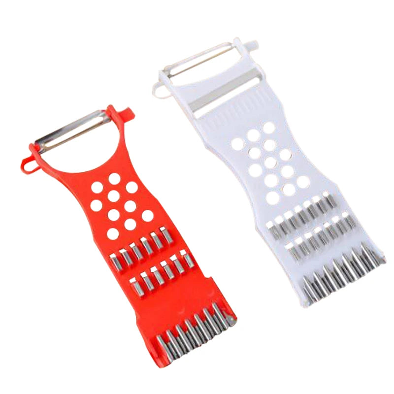Carrot Grater & Vegetable Cutter with Plastic Handle and Stainless Steel Wire Planer/Potato Peelers for Mashing Fruits & Veggies