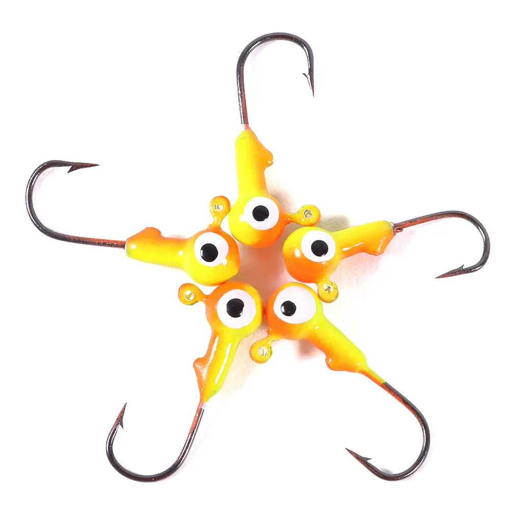 1.75G 5pcs/bag Hot Sale High Quality Artificial Hard Fishing Lures Lead Head Hook