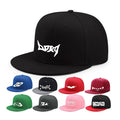 Custom Pattern Blank Snapback Hats for Men Boy Hip Hop Style Flat Bill Blank Solid Color Trucker Hat Flat Brim Hat Baseball Cap