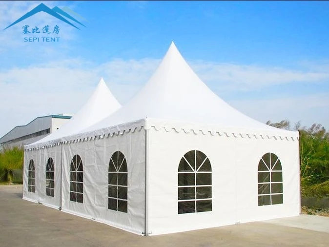 Custom 2024 New Party Marquee Tents Aluminum PVC 4x4m 5x5m 6x6m Pagoda Tent for Events Restaurant