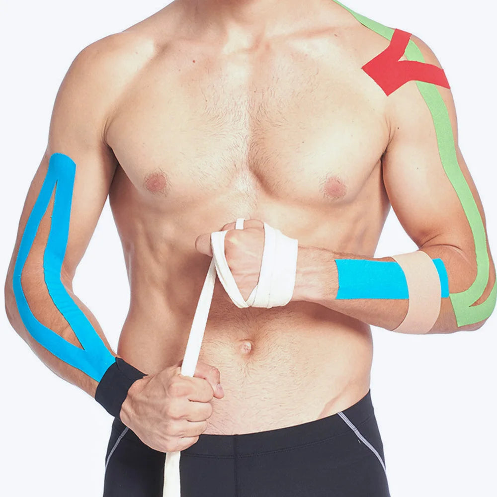 ZY KT Tape Original Cotton Elastic Kinesiology Therapeutic Sports Protection Athletic Tape 5cm*5m KT01 Opp Bag