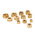 Brass Hex Bushing Reducer Casting Pipe Fitting 1/8 1/4 3/8 1/2 3/4 F M Threaded Reducing Copper Water Gas Adapter Coupler