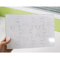 RubySub DIY Custom 12PCS Kids Wooden Puzzle Blanks Sublimation Photo Frame Wood Frames