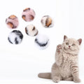 Pompom Molars Bite Resistant Elastic  Pet Interactive Funny Cat Pompom Cat Plush Toy Teasing Ball Cat Toy