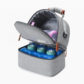 Insulated Baby Stroller Mommy Bag Diaper Backpack Bottle Lunch Box Bag for Fresh-keeping Baby Food Storage Bag