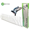 Meiyan Solid Eco-Friendly Outdoor Garden Fence Anti Theft Decorative Bunnings Plastic Base Stainless Steel Bird Spike