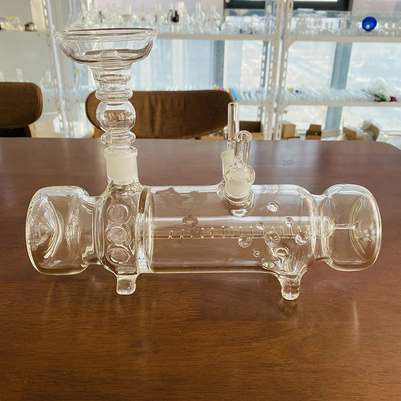 China Customizable MP5 Glass Hookah Narguile Includes Hose and Accessories for USA Smoking Lounge Bar Use