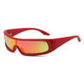 Superhot Eyewear 71500 Fashion 2023 Futuristic Wrap Around Shield Outdoor Cycling Sports Sunglasses