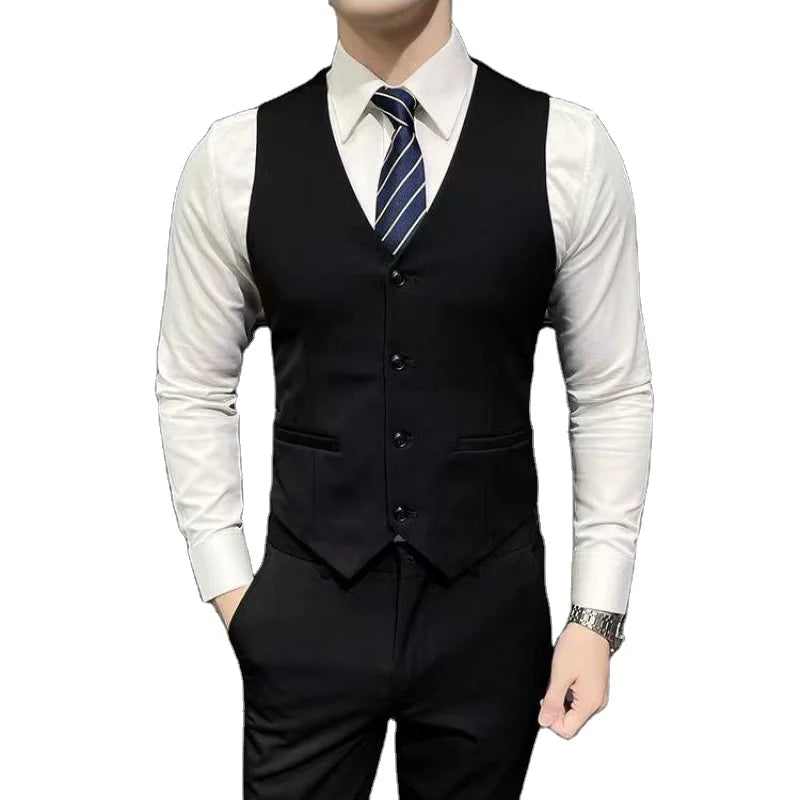 Wholesale Reversible Double Breasted Waterproof Breathable Eco-Friendly Polyester Men's Autumn Suit Vests Windproof Chinese