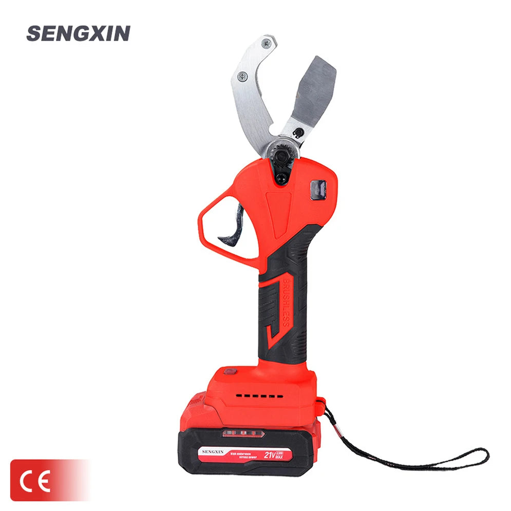 Sengxin Electric Scissors 50mm SK5 Blade PVC PPR PE Plastic Pipe Cutter 21V/4Ah Power Tool with 1 Year Warranty