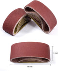 DE Warehouse 24H Shipping 75*457mm Aluminum Oxide Sanding Belts (40-240 Grits ) Ideal for Wood Metal Paint Sanding