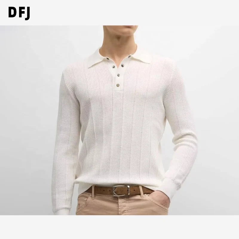 Men's Dark Knit Long Sleeve Pullover Shirt Breathable Anti-Shrink Anti-Wrinkle ODM Autumn Season Pattern Crew Neck for