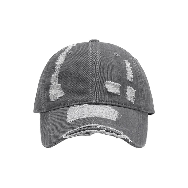 Soft Top Light Plate Hole 6-Panel Baseball Cap Breathable Twill 3D Embroidery Unisex Sporty Outdoor Curved Eave Metal Buckle