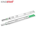 KIngstar 45mm Furniture Hardware Full Extension 3 Fold Slides Furniture Hardware Ball Bearing Drawer Slides Push Open Slide