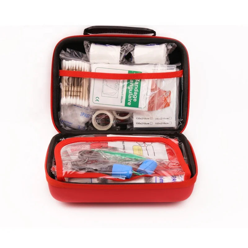 Waterproof EVA Case Portable PU Car First Aid Kit Box for Outdoor Survival Camping