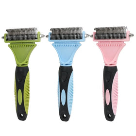 Factory Wholesale Custom Logo Pet Open Knot Comb Pet Dog Dematting Rake Comb