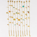 Wholesale Tarnish Free Ocean Themed Women Charm Jewelry Star Moon White Shell Zircon Charms Bracelet