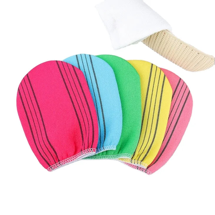 Home Korean Face Scrub Body Exfoliating Gloves Mitt Bath Wash Shower Cloth Loofah Italy Towel