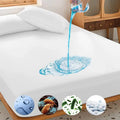 Customizable Anti-Water Fitted Sheet Comfortable Breathable Solid Color Simple Style 1 Piece Bedding Set  for Home Hotel