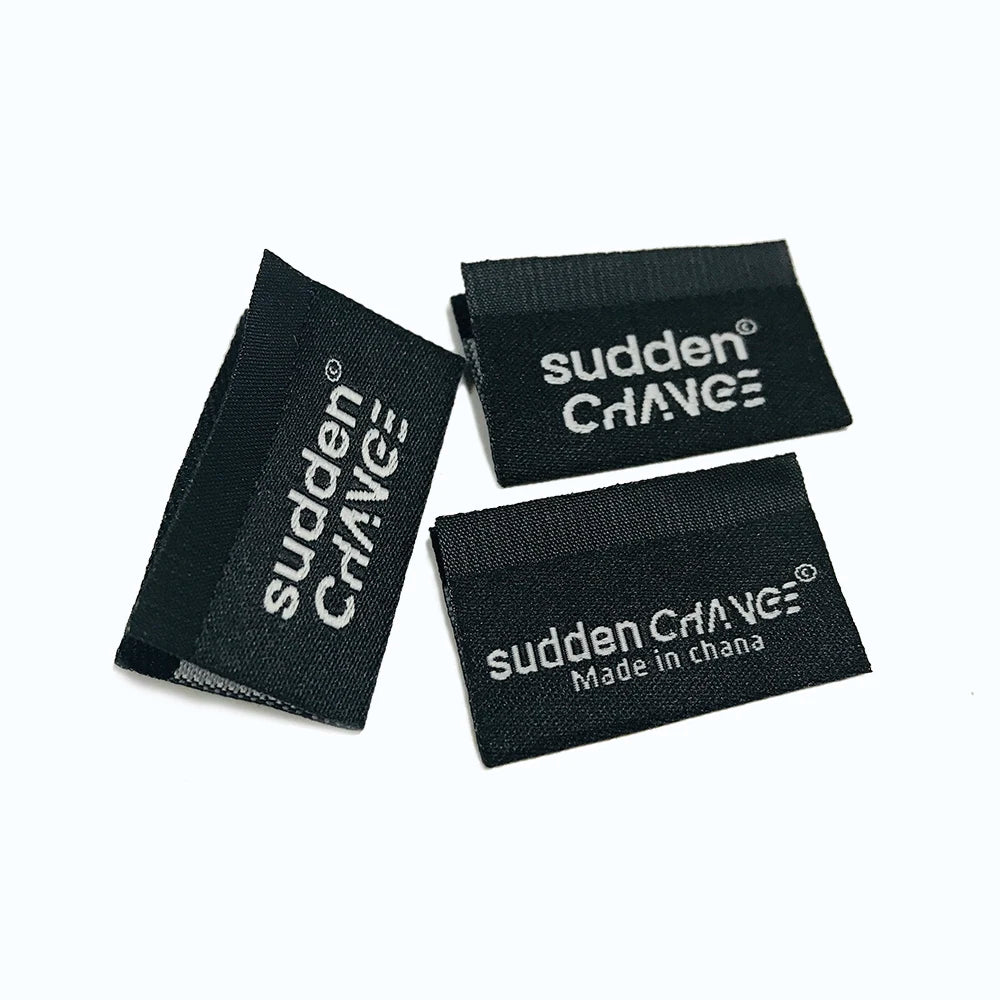 Machine Embroidery Clothing Cloth Label for Apparel Garment Labels Custom Size Main Labels Woven T/T & Paypal Opp Bag 1000pcs