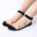 Wholesale Summer Thin See Through Sheer Socks Ladies Elegant Transparent Ankle Socks for Women