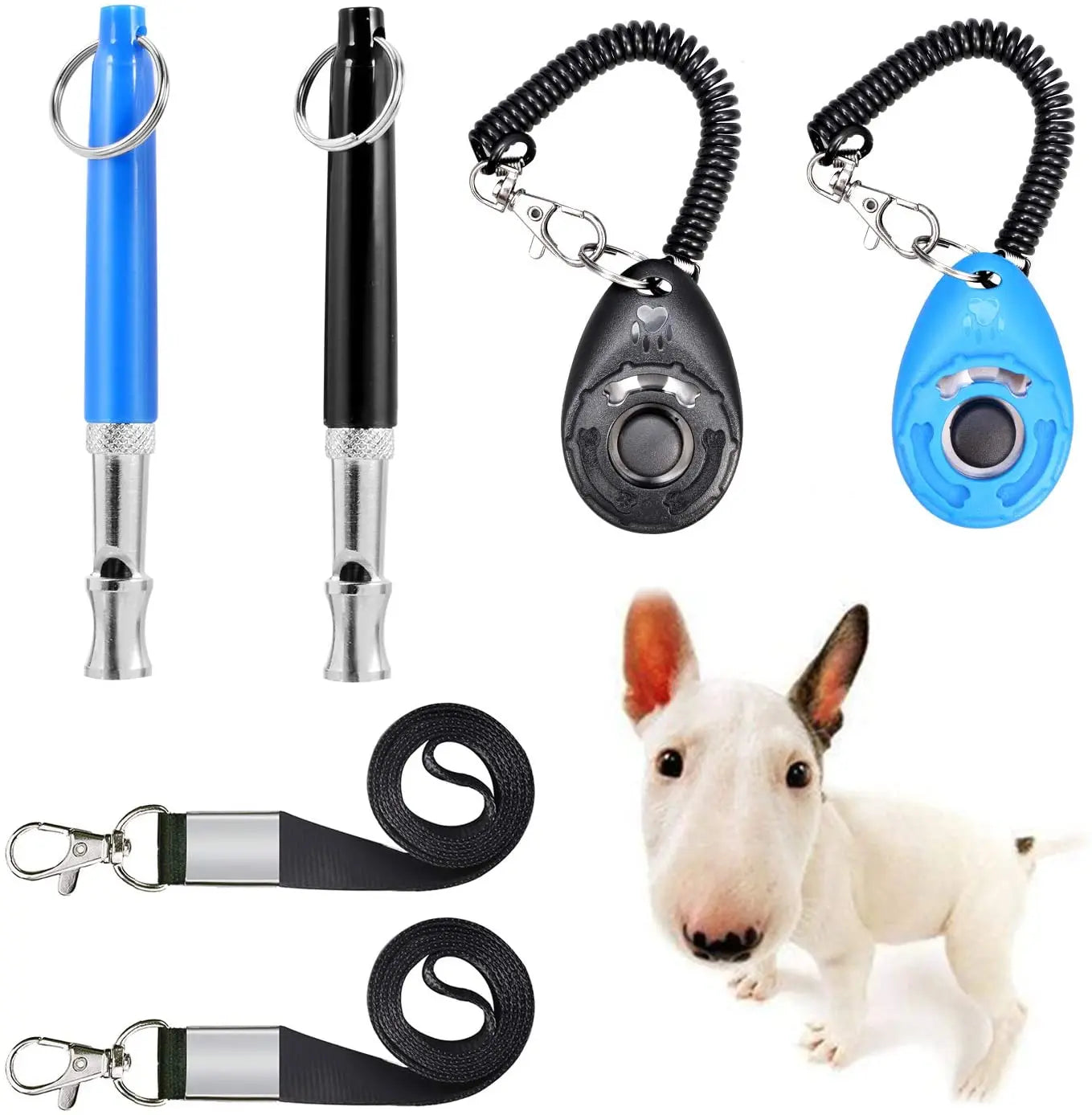 3 in 1 Pet Training Supplies Puppy Dog Whistle Ultrasonic Dog Clicker Training Kit