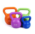 Colored Cement Filled Sand Filled Plastic Kettlebell 5lb 10lb 15lb 20lb 25lb Kettlebell Sets for Home Use or Gym