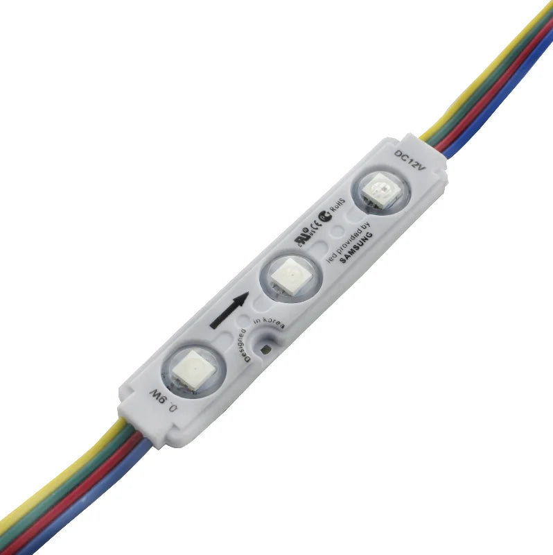Smd5050 4 Wires P9883S 0.9w Sign Signage DC12V Programming RGB Pixel Magic Color LED Module