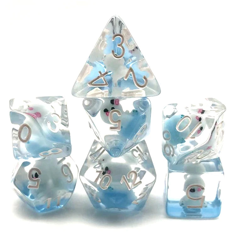 Hot Selling DND Dice Set Customizable Cute Objects for Board Games and Children's Gifts Resin 16mm Polyhedral D20
