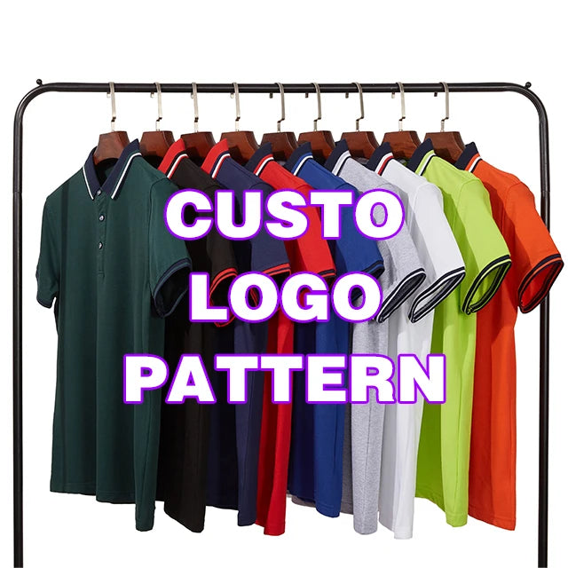 Custom Golf T-Shirts Unisex Plain 100% Cotton Wholesale Short Sleeve T-Shirts Men's Golf Shirt Blank