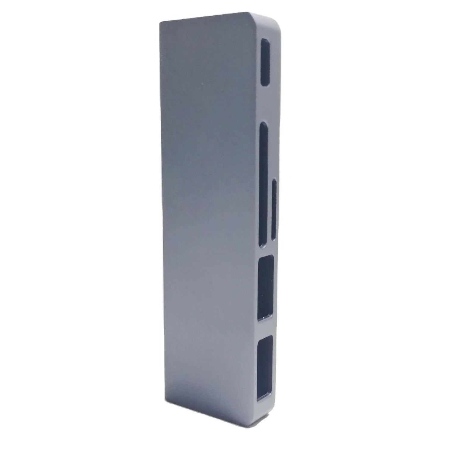 Computer Component Aluminum Profile Extruded Anodized Cover USB Hub Card Reader Custom Cnc Metal Parts Machining Factory