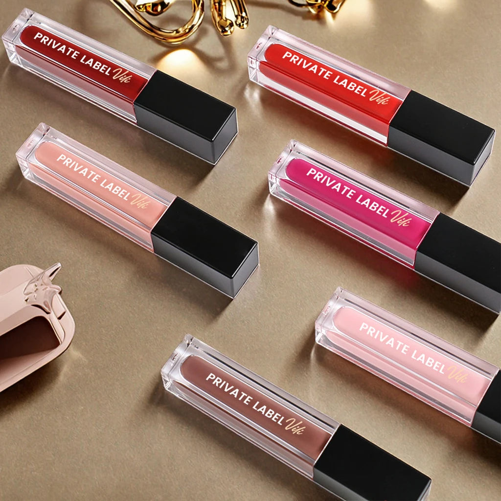 Hot Selling Luxury Makeup Long Lasting Non-Stick Cup Customize Lip Gloss With Your Logo Velvet Matte Lipgloss