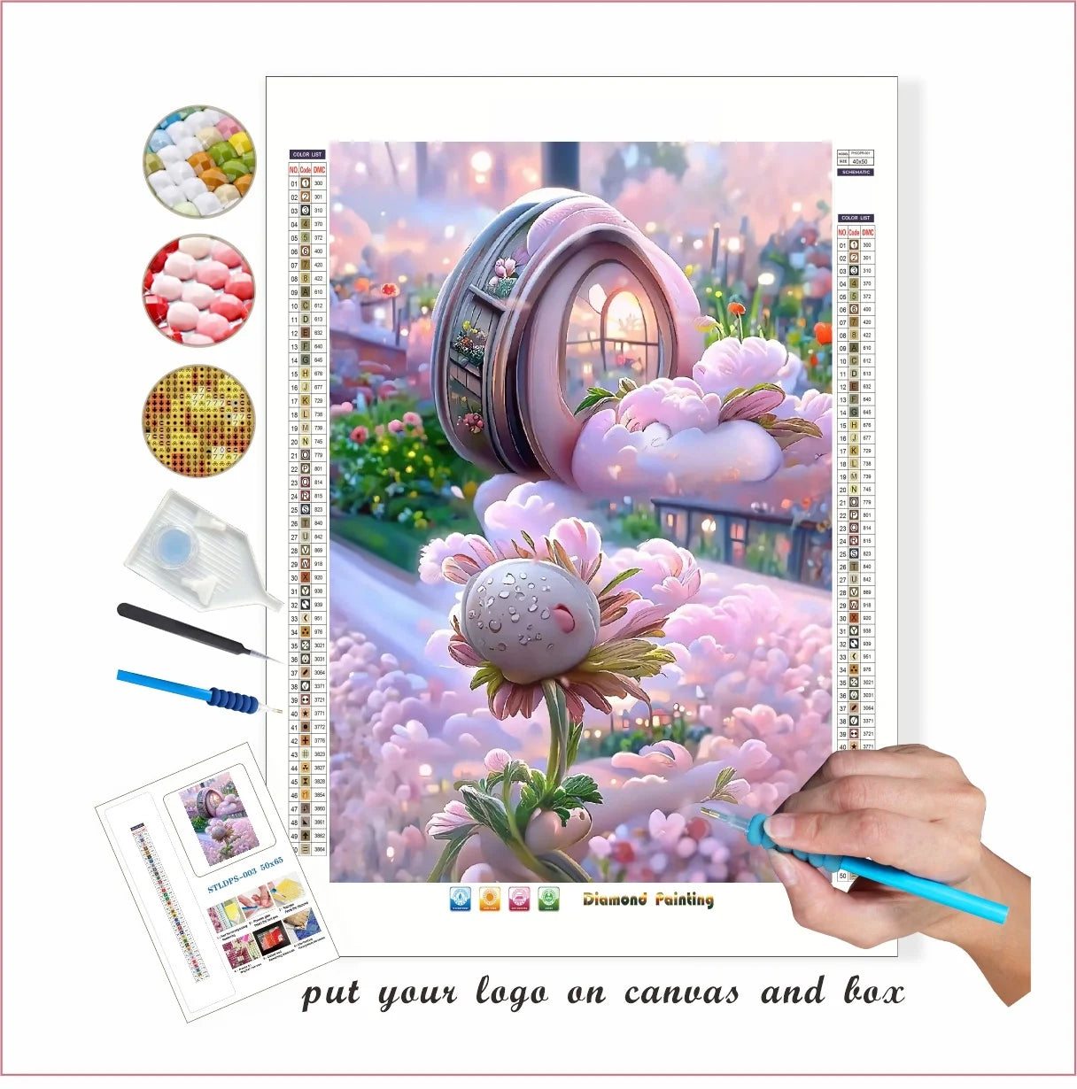 L-0395 Best Quality Customized 5D DIY Diamond Painting Canvas Classic Landscape and Seascapes Printed