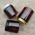Top Quality Green Glass Cosmetics Bamboo Glass Cream Jar Screw Lid Cosmetic Glass Jar with Bamboo Lid