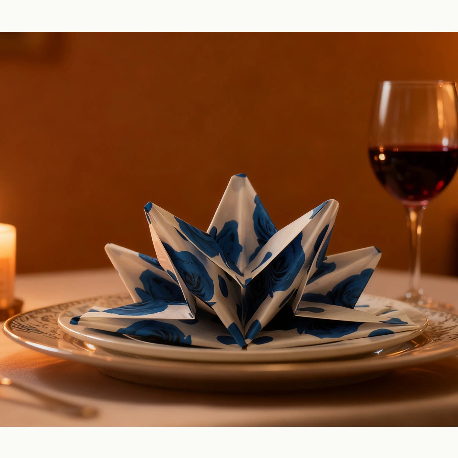 Origami Printed Paper Napkins With Different Designs in Good Quality