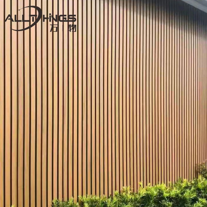 Outside Building Material Decoration 3d Embossed Waterproof Non-cracking Fence Board Wood Cladding Wpc Wall Panel Exterior