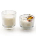 Empty Custom Size Thick Wall Clear Glass Candle Jars 185ml  315ml Cylinder Decorative Glass Candlestick for Candle Making